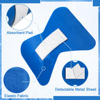 Geiserailie 120 Pcs Food Service Blue Detectable Bandage Woven Fingertip Waterproof Flexible Bandages Non-Stick Pad Latex Free C