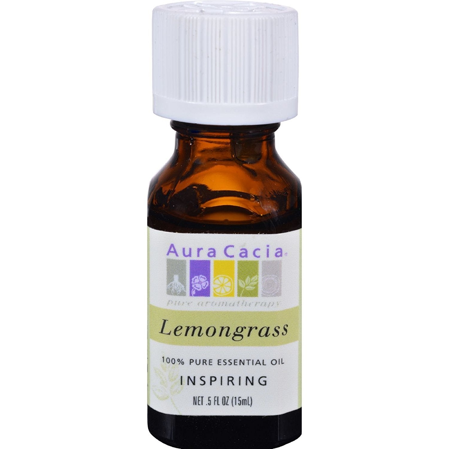 Aura Cacia Essential Oil Lemongrass .5 Fz