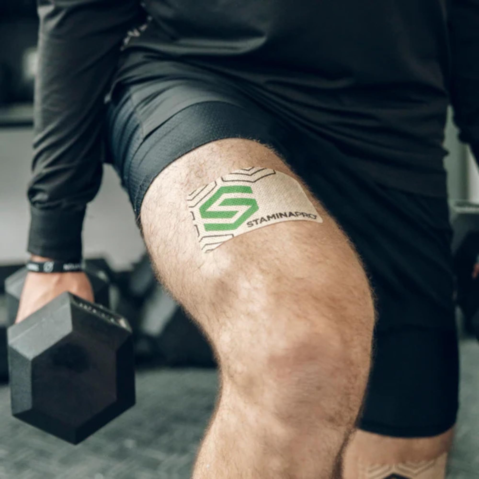 LUMINAS STAMINAPRO Patch - Water-Resistant Athletic Adhesive, Electroceutical Relief - Versatile Active Comfort, Long Lasting -