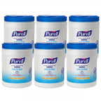 PURELL Hand Sanitizing Wipes, Fresh Citrus Scent, 270 Count Alcohol-free formula Sanitizing Wipes in Eco-Fit Canister (Case of 6