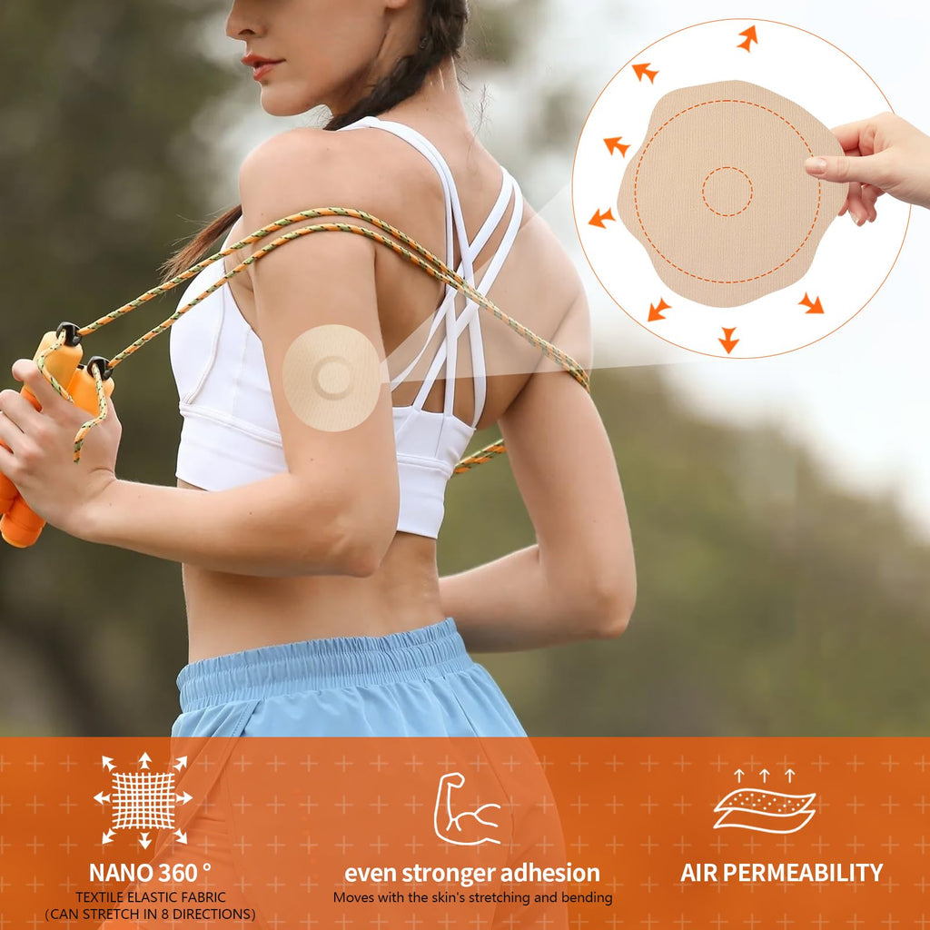 Adhesive Patches for Freestyle Libre 3-20pcs Sensor Covers for Libre 3 Waterproof, Sweatproof CGM Protector,Lasts for 14 Days