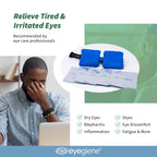 EyeGiene Mask - Self Heating Eye Mask - Warm Compress for Eyes, Multi-Use Heat Treatment for Dryness, Fatigue, Styes, Blephariti