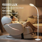 Aoife Sunlight Light Therapy Floor Lamp with 15000 Lux Daylight 10 Color Temperature and 10 Brightness Natural Sun Light Remote