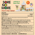 Sore No More Warm Relieving Gel for Aches & Pains associated with Arthritis & Simple Backaches, Absorbs Quickly with a Refreshin