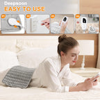 Electric Heating Pads,Heating Pads for Back,Shoulder,Hot Pad for Neck and Arms,Abdomen,Moist Heated Pad for Legs and Knee,Auto S