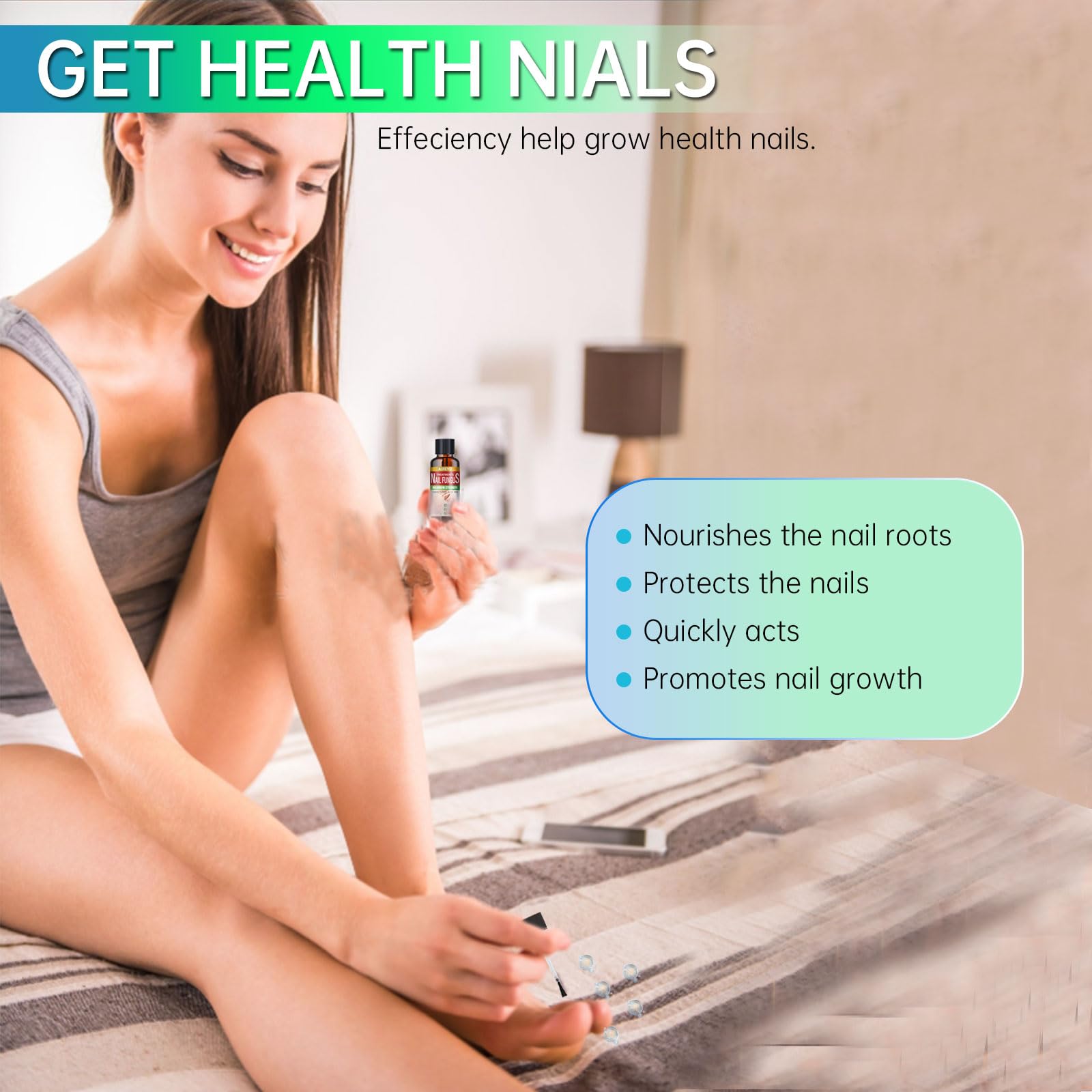 E-Bes Toenail Fungus Treatment Extra Strength, Repair Thick Color Damage Fingernail Toe Nail Fungus Treatments, Tea Tree Oil Eas