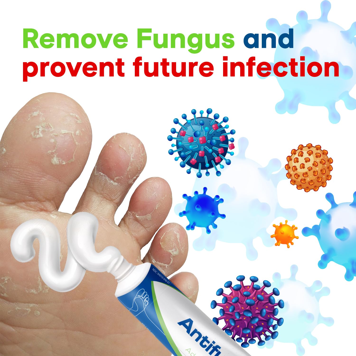 CHARMPOO Antifungal Cream for Foot and Body: Fast Relief Athletes Foot Jock Itch Psoriasis Ringworm Eczema Rashes - Powerful He