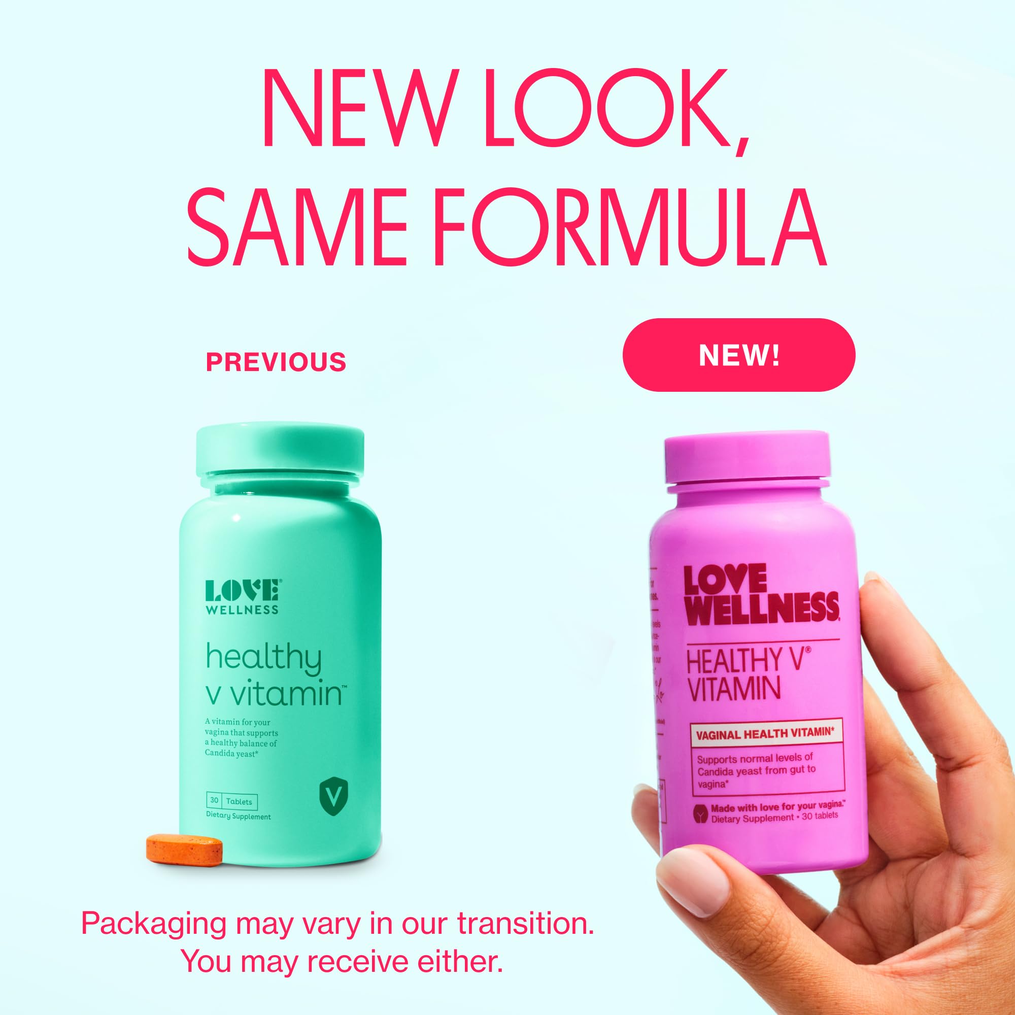 Love Wellness Healthy V Vitamin | Womens Vaginal Health Supplement | pH Balance, Gut Health & Immune Support Supplement | Balan