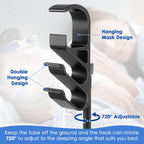 Geiserailie CPAP Hose Holder, Mask and Hose Bedside Organizer, Flexible and Bendable Bracket Prevents Tube Entanglement and Hang