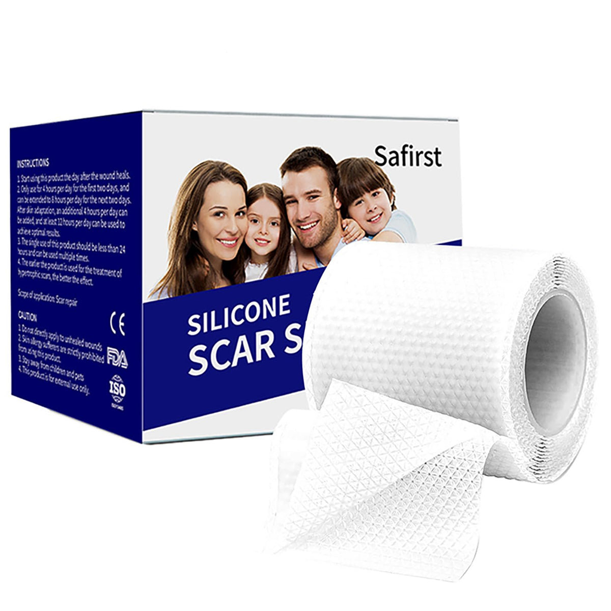 Silicone Scar Sheets 1.6x39.4 Roll1M Scars Removal Treatment Medical Grade Silicone Scar Tape for Skin Resuable Strip for Tum