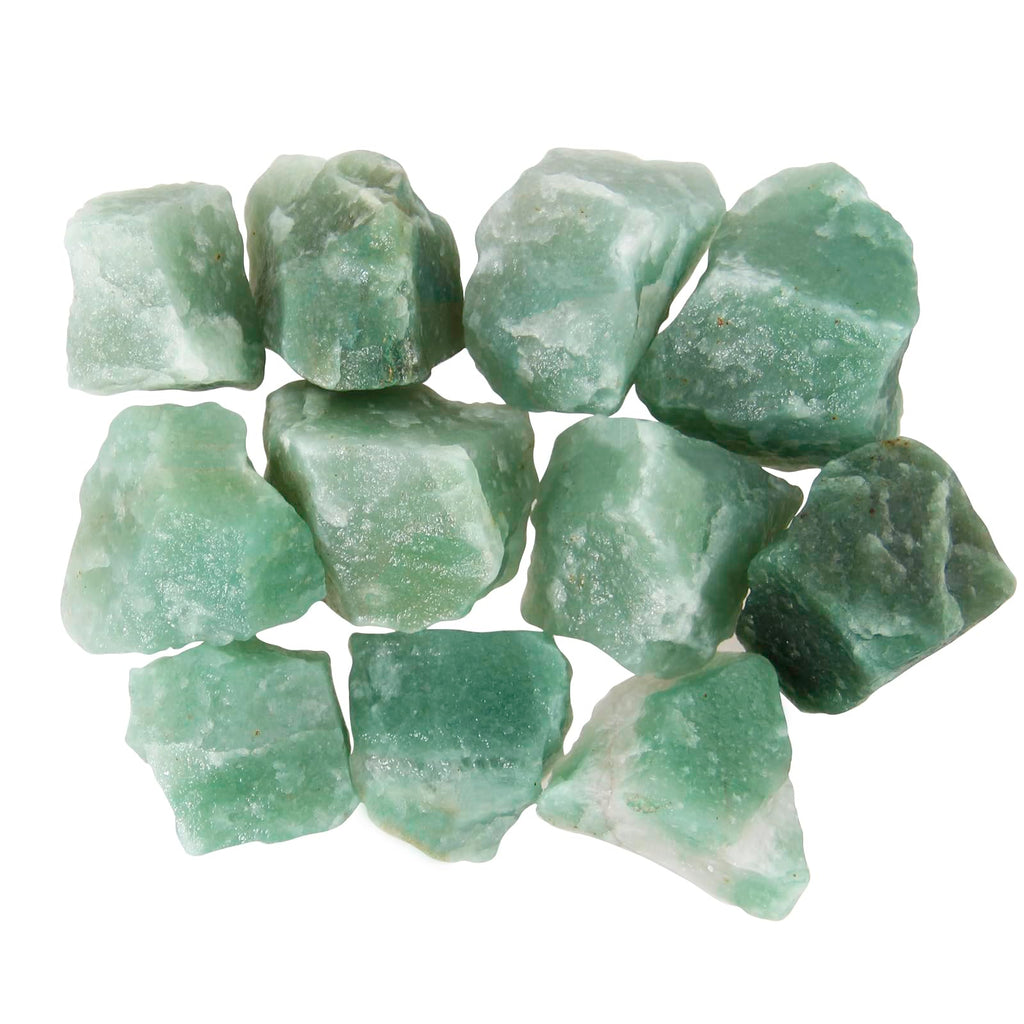 1.1lb Bulk Raw Green Aventurine Rough Crystal-Natural Green Aventurine Raw Stones Crystal for Tumbling, Cabbing, Fountain Rocks,