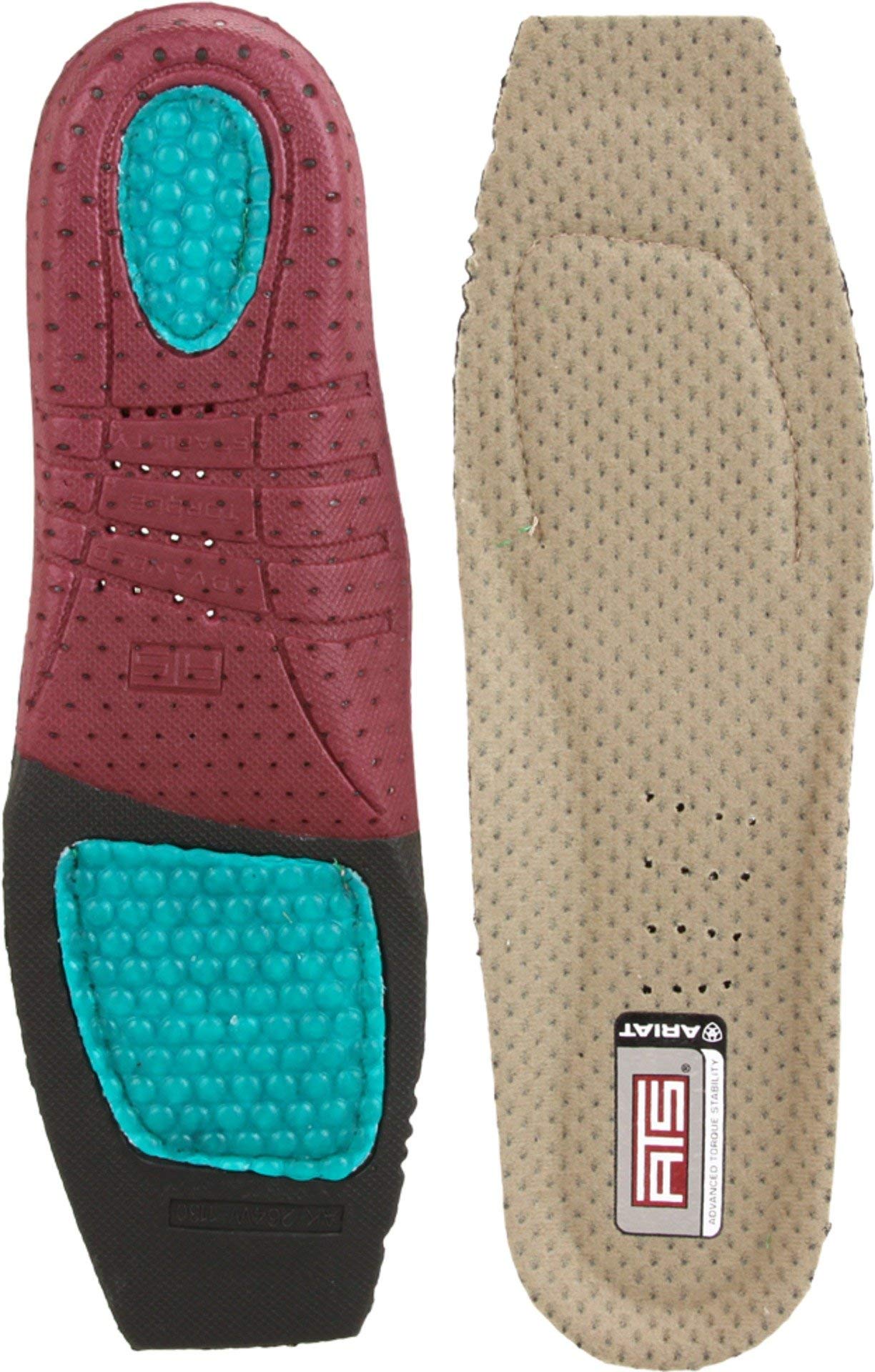 ARIAT Womens ATS Wide Square Toe Insole Footbeds, Multicolored, 10