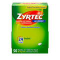 Zyrtec 24 Hour Allergy Relief Tablets, Individually Wrapped Indoor and Outdoor Allergy Medicine with 10 mg Cetirizine HCl per An