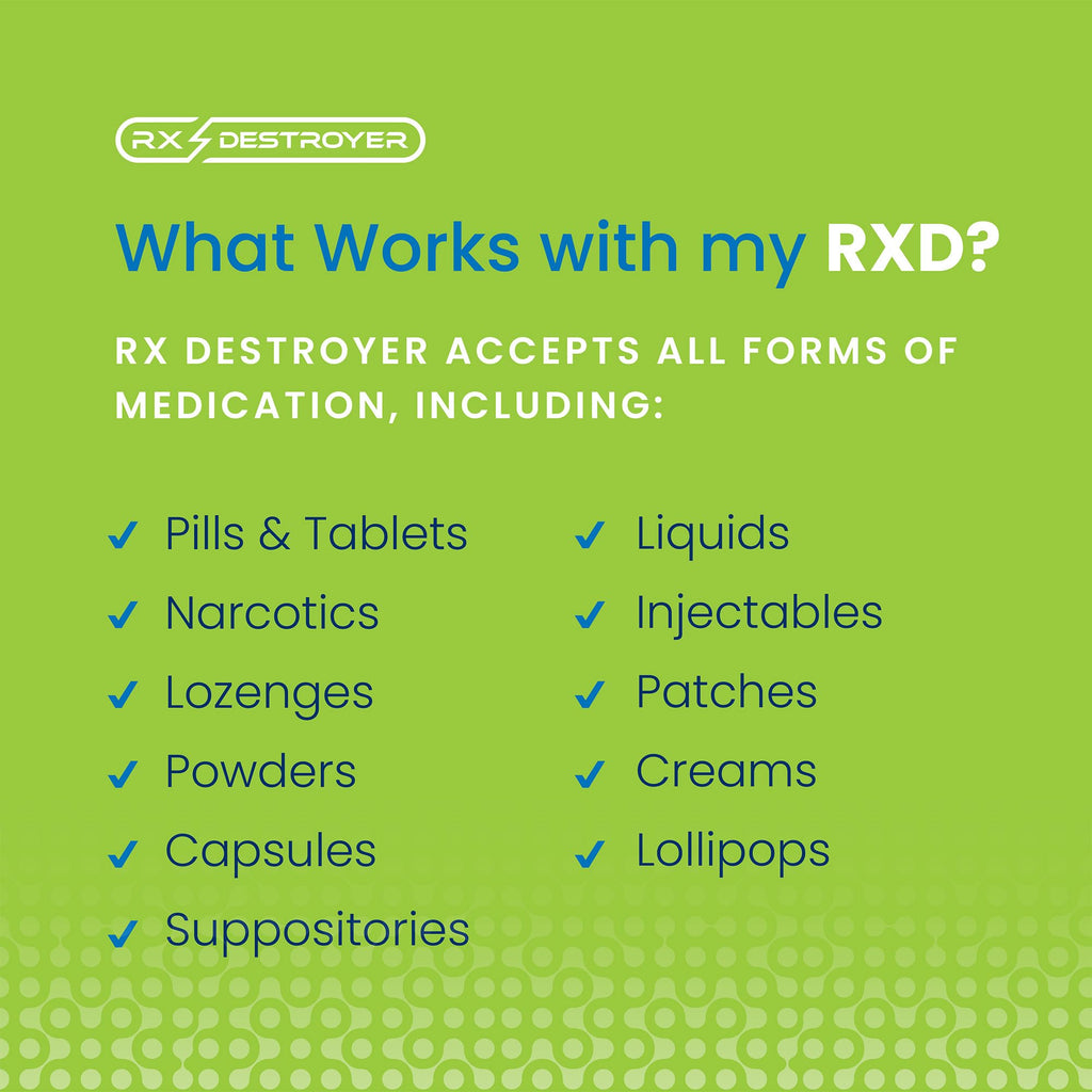 Rx Destroyer All-Purpose Formula, 4 oz. Bottle [12 Bottles Total] - Eco-Friendly Medication Buster Solution, Drug Disposal Bottl