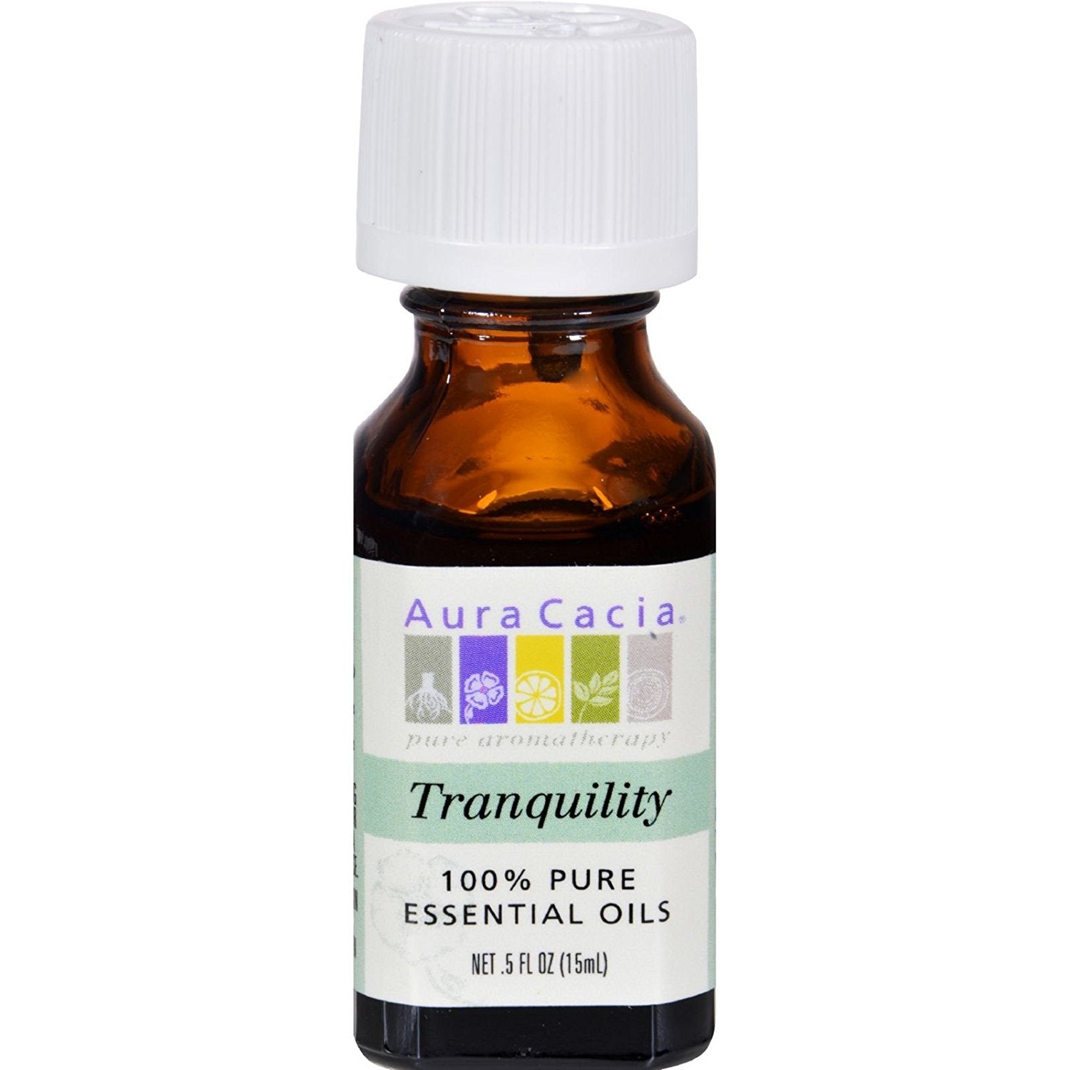Aura Cacia 100 Percent Pure Tranquility Essential Oil Blend, 0.5 Ounce - 6 Per Case
