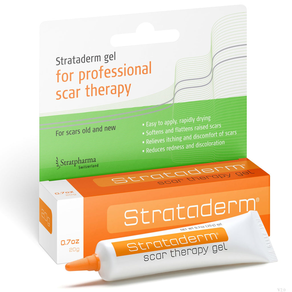 Strataderm Professional Scar Therapy Gel | Old and New Scars from General Surgery, Trauma, Wounds, Burns, Bites, Acne & Skin Dis