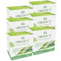 Organyc - 100% Certified Organic Cotton Tampons - Plant-Based Eco-Applicator (Super Flow, 96 Count (Pack of 6))