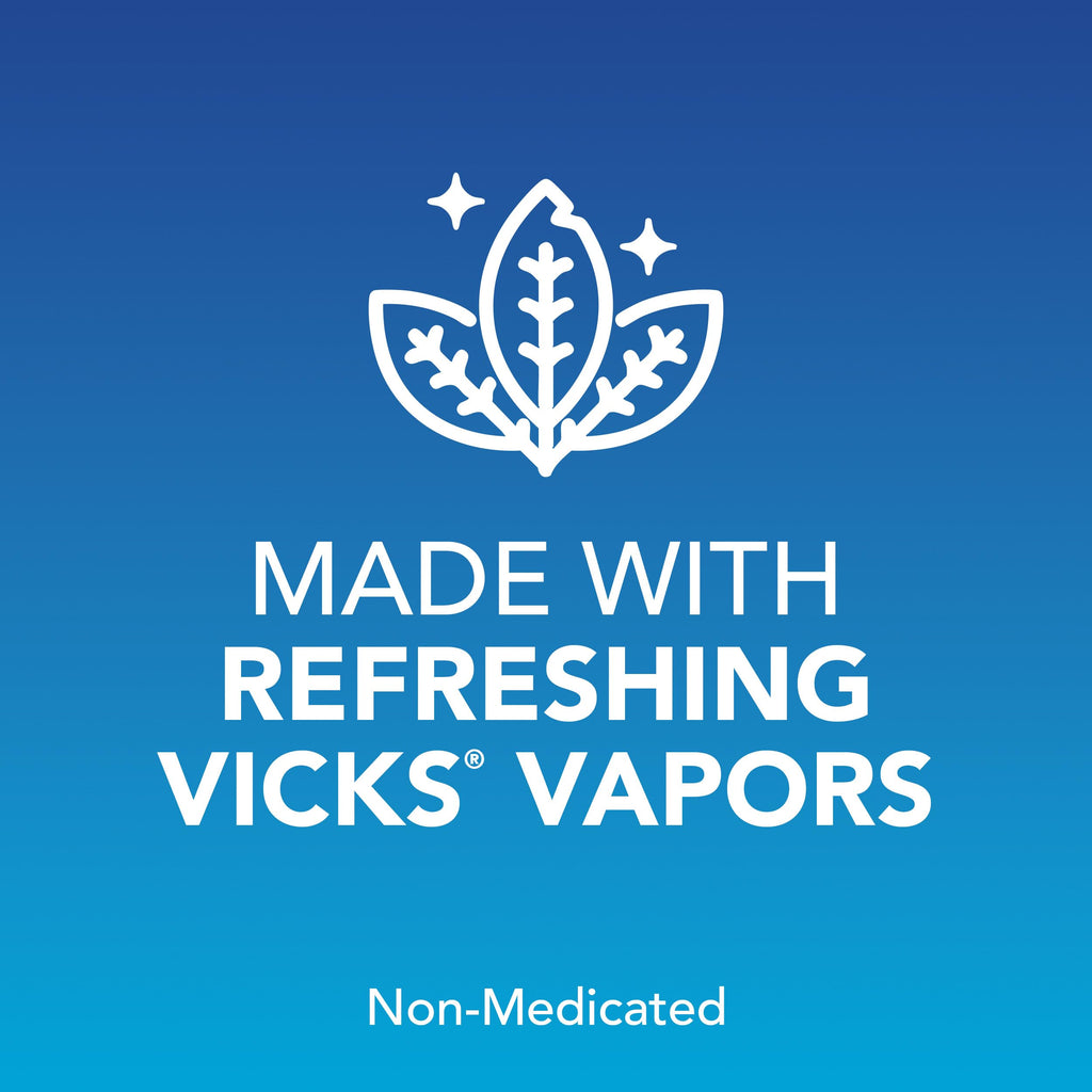 Vicks VapoInhaler, On-the-Go Portable Nasal Inhaler, Non-Medicated, With Refreshing Vicks Vapors, Menthol Scent , 2 Scented Stic