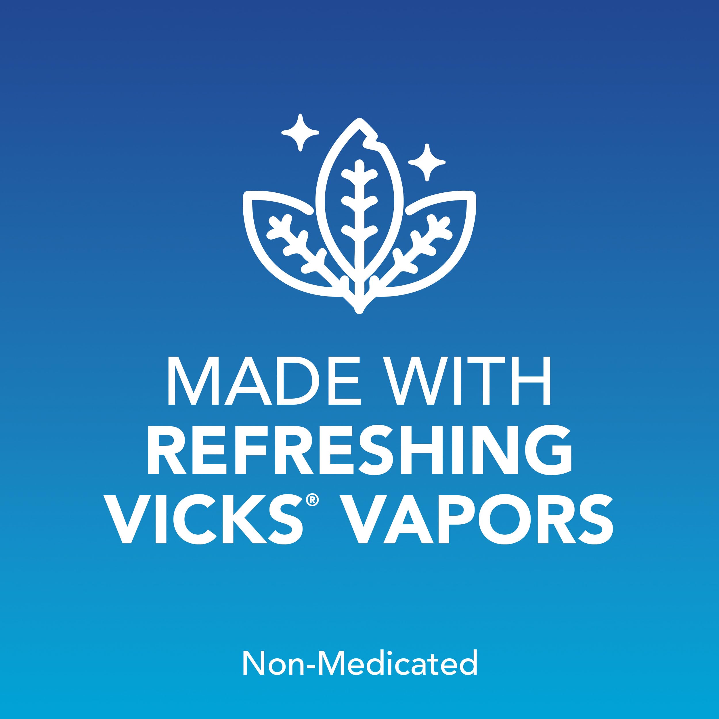 Vicks VapoInhaler, On-the-Go Portable Nasal Inhaler, Non-Medicated, With Refreshing Vicks Vapors, Menthol Scent , 2 Scented Stic