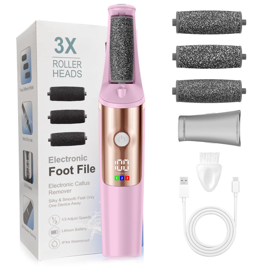 Electric Callus Remover for Feet, Professional Pedicure Tools Foot Care Kit, Foot Scrubber Electric Feet File Smooth Pedi Wand f