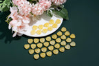 NUKAYAI 20PCS Citrine Heart Healing Crystals Set Stones Love Shaped Polished Crystal Cute Pocket Thumb Reiki Wholesale Set Gifts