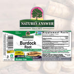 Nature's Answer Alcohol-Free Burdock Root 2000mg 1oz Extract | Herbal Supplement | Promotes Overall Wellbeing | Gluten-Free, Non