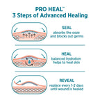 Band-Aid Brand Pro Heal Adhesive Bandages with Hydrocolloid Gel Pads, Extra Large Clinically Tested Waterproof Bandages for Bett