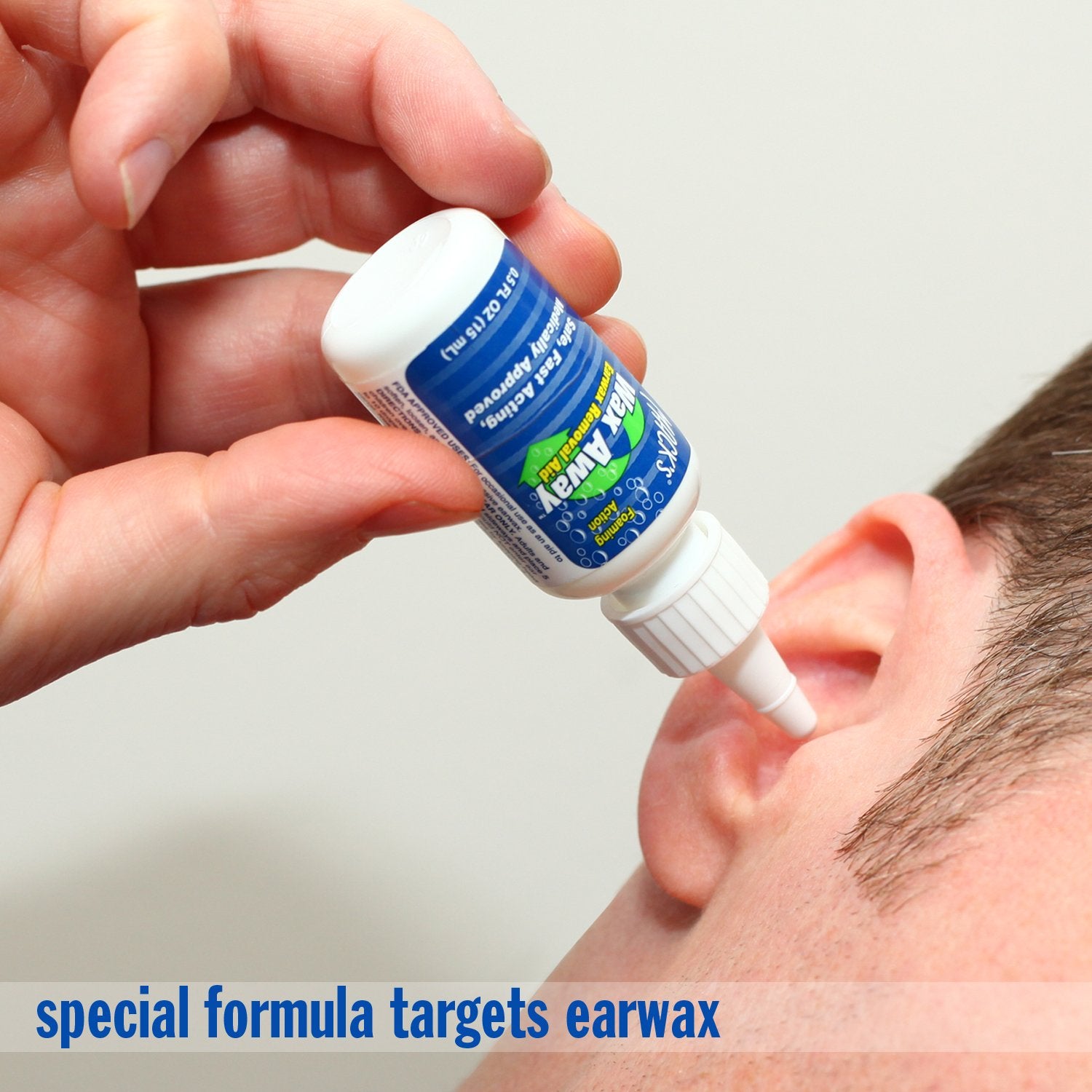 Mack's Wax Away Ear Wax Removal System - 0.5 FL OZ Ear Drops with Ear Syringe