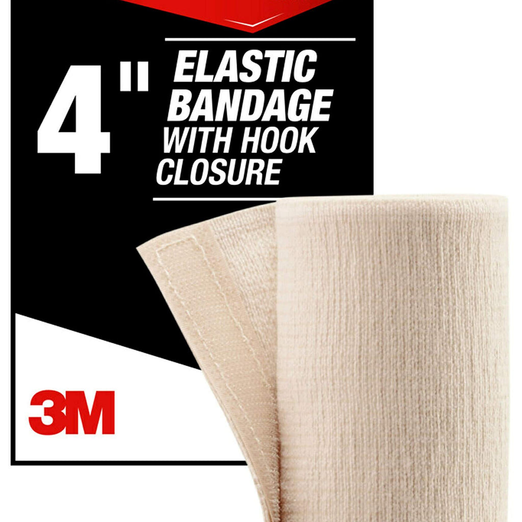 ACE 4'' Elastic Bandage with Hook Closure, Beige