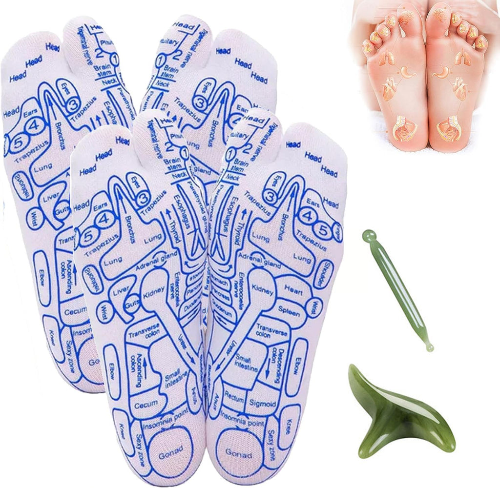 Ease Relief Socks, Reflexology Socks,Reflexology Socks with Tools,Reflexology Socks with Massage Tool,Beginner Acupoint Massage 