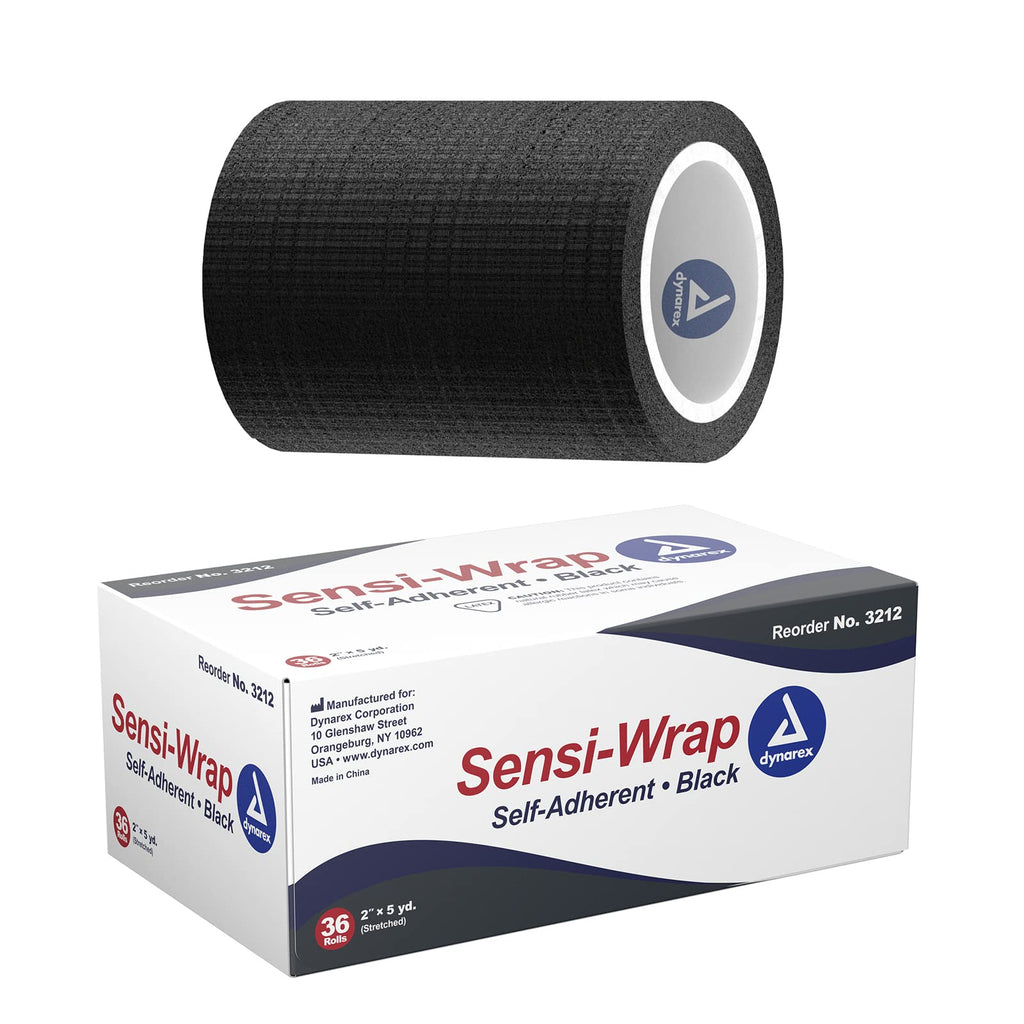 Dynarex Sensi-Wrap Bandage Rolls are a Self-Sticking Wrap Provides Stay in Place Compression. Great for Tough to Wrap Areas of T