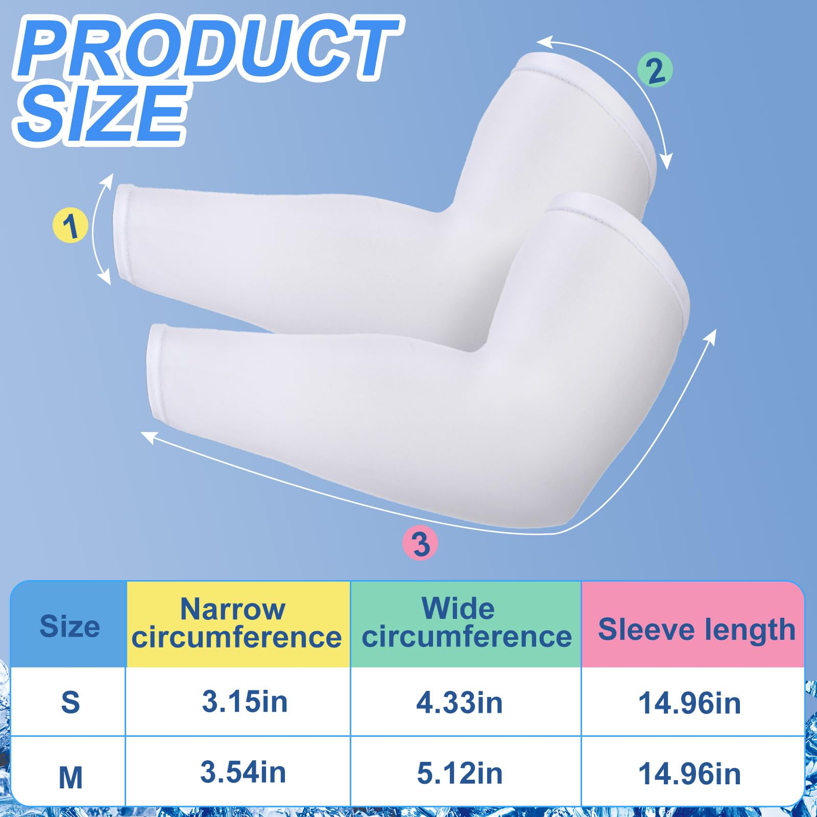 Eurzom 8 Pairs Eczema Sleeve for Adult Teens Eczema Psoriasis Unisex Arm Leg Sleeve for Women Men UV Protection Sleeves(Small)