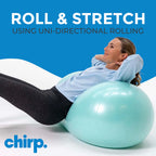 Chirp Cloud Peanut Mobility Ball for The Back, Physical Therapy Massager for Adults, Exercise Balance Ball, Sensory Therapy Toys