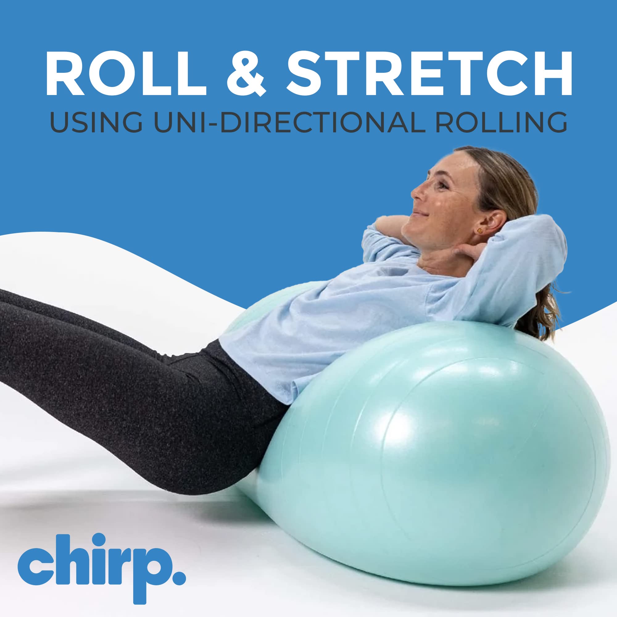 Chirp Cloud Peanut Mobility Ball for The Back, Physical Therapy Massager for Adults, Exercise Balance Ball, Sensory Therapy Toys