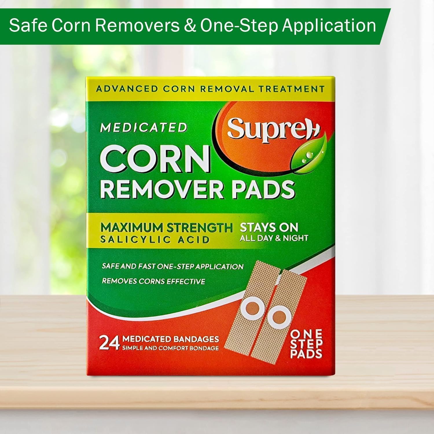 Corn Removers for Toes Feet Bandages: Corn Cushions and Small Callus Removal with 40% Salicylic Acid Long Adhesive - for Adult S