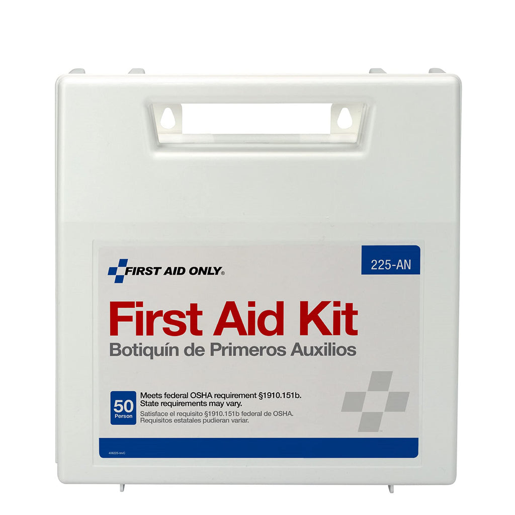 First Aid Only First Aid Kit for 50 People, 195 Pieces, OSHA/ANSI Compliant, Plastic Case