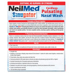 NeilMed Sinugator Cordless Pulsating Nasal Wash Kit with One Irrigator, 30 Premixed Packets and 3 AA Batteries(Pack of 1)