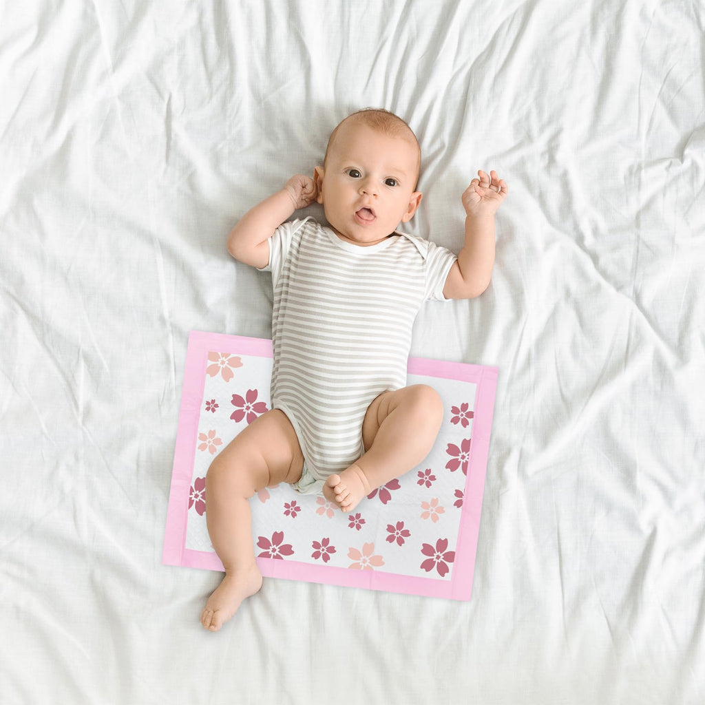 FORYEE Disposable Changing Pads for Baby 13 x 17 Inches Disposable Underpads Incontinence Bed Pads with High Absorbent Leak-Proo