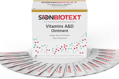 A and D Ointment by Sion Biotext Baby Diaper Rash Vitamin A + D Healing Cream for Dry Irritated Skin, Cuts, Burns Soothing Baby 