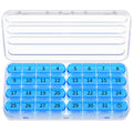 Zoksi Monthly Pill Organizer 1 Times a Day, 30 Day Pill Box Organizer,One Month Pill Case for Travel, 31 Day Daily Medcine Conta