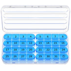 Zoksi Monthly Pill Organizer 1 Times a Day, 30 Day Pill Box Organizer,One Month Pill Case for Travel, 31 Day Daily Medcine Conta