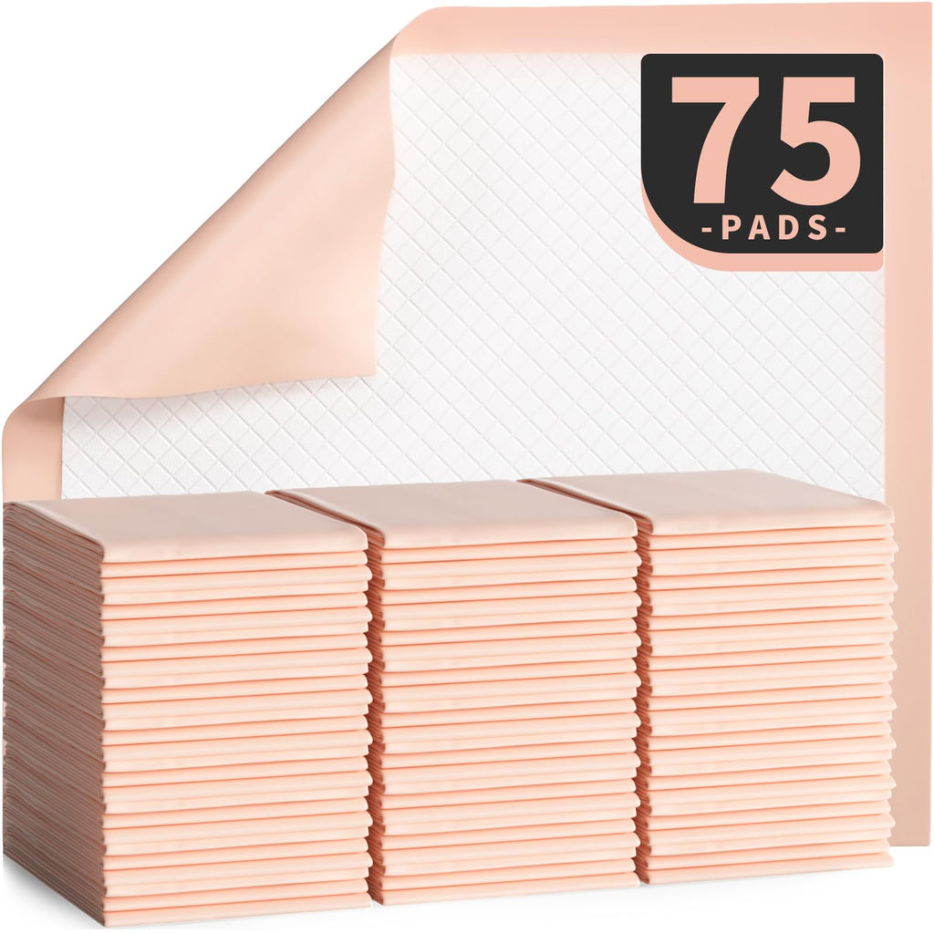 MKISS Bed Pads Disposable [75 Count] Adult Incontinence Underpads 30 x 36 Heavy Duty Absorbent Pee Pad, XL Chucks Leakproof, Ext