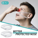 Patelai Elastic Nose Bandage, External Nasal Bandage Dressing Holder with High Absorption Capacity for Nose, White(20 Pcs)
