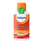 Delsym Max Strength Delsym Cough Plus Chest Congestion DM Liquid, Cherry Flavor, 6 fl. oz. Relieves Cough, Chest Congestion, and