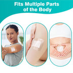 General Medi Waterproof Transparent Adhesive Island Dressing (50 Count, 4 x 4), Wound Care Pad with Adhesive Border - Sterile, S