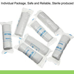 Treela 100 Rolls Gauze Bandage, 4 in x 5 Yards, Elastic Bandages Individual Packaging Sterile Non Latex First Aid Pads Medical B