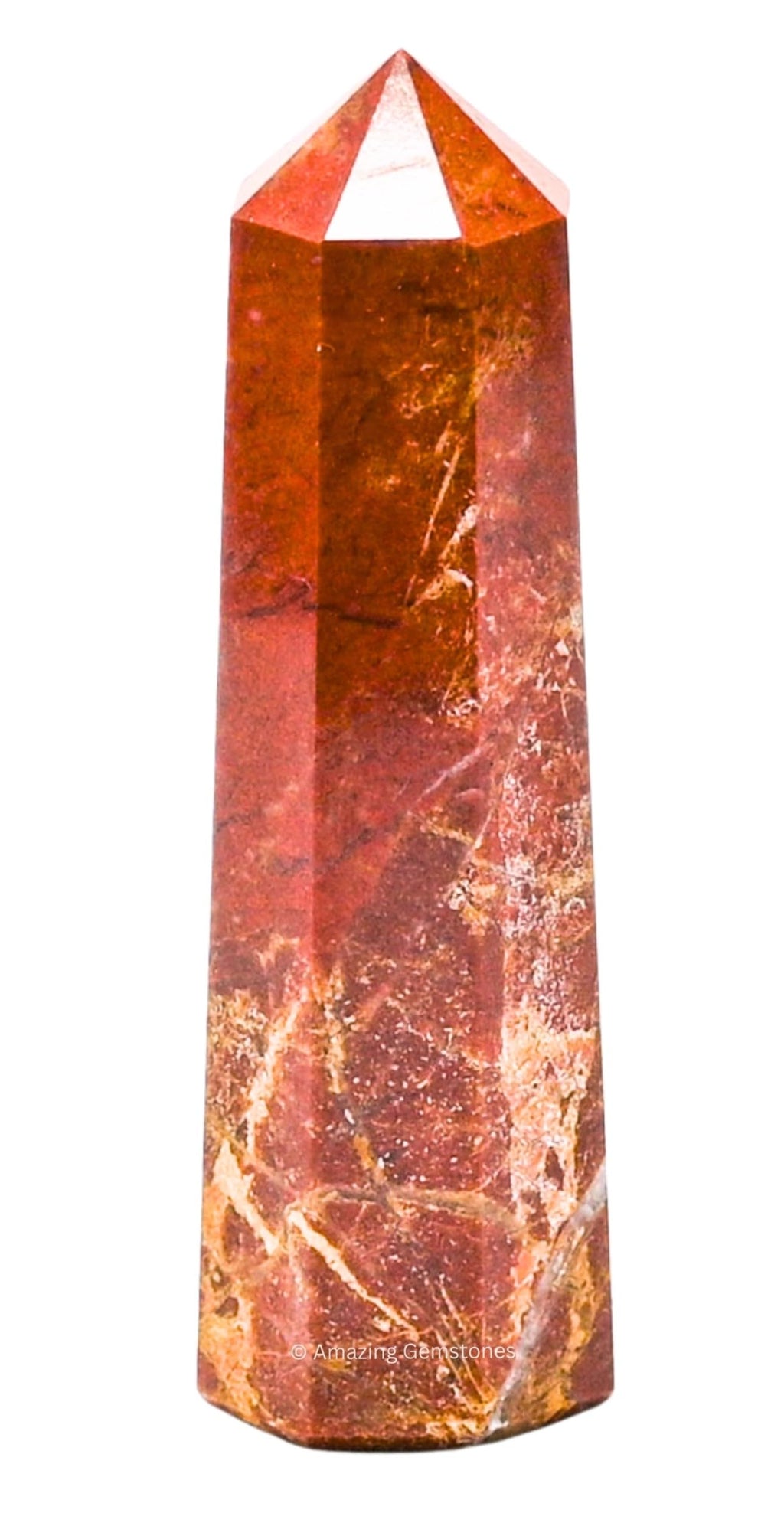 Brecciated Jasper Crystal Towers ~ Natural Healing Crystal Point Obelisk for Reiki Healing and Crystal Grid (3- Inch)