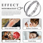 Jecanori Pure Copper Bracelets for Women,Ultra Magnetic Bracelets for Women with 3500 Gauss Magnets,Crystal Mother's Day Jewelry