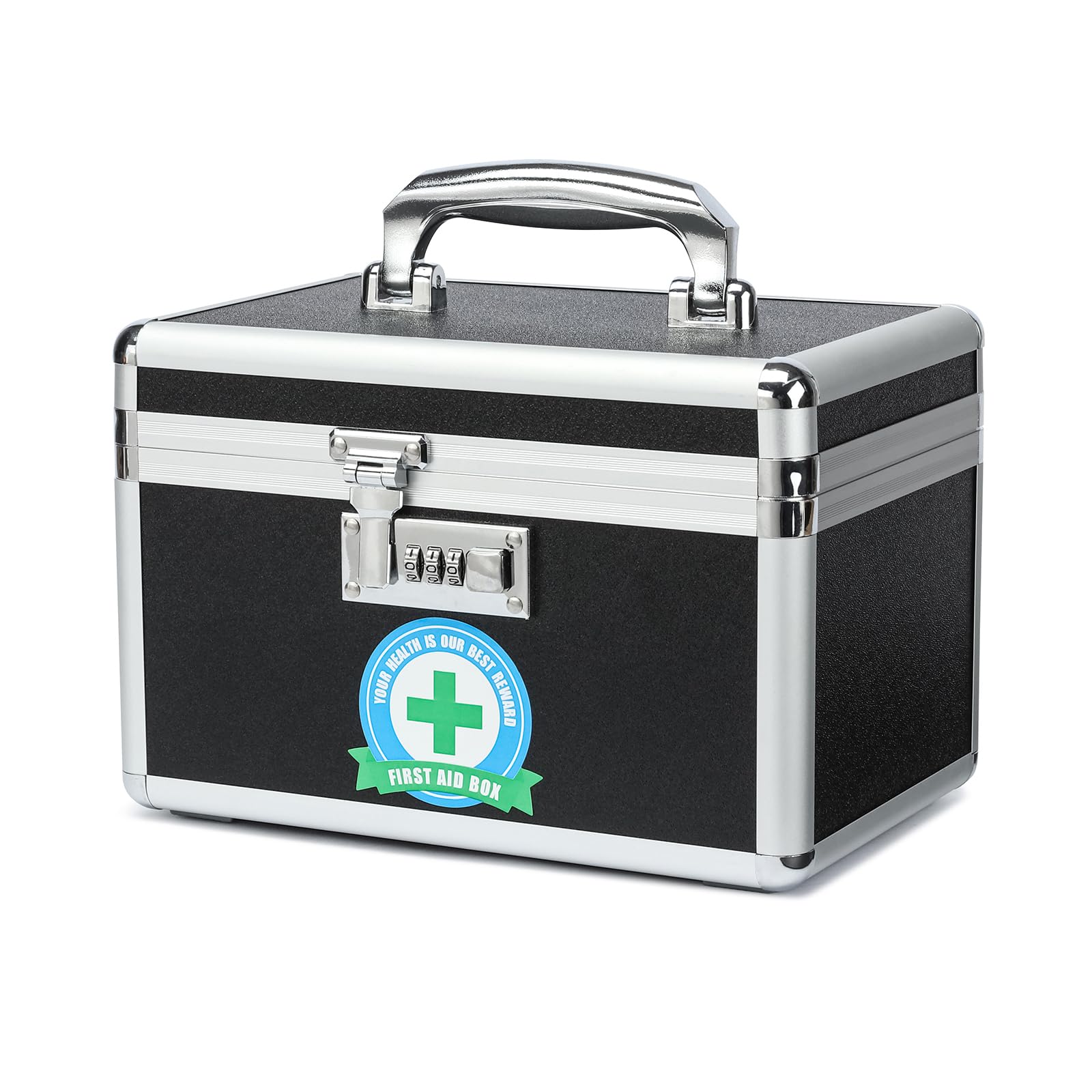 Medication Lock Box with Combination - Secure Medicine Organizer, Lockable Storage Box for Home & Outdoor