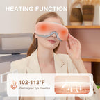 LAOBEN Eye Massager with Heat, Heated Eye Mask with Bluetooth Music, Massages Eye Muscles, Eye Care Gift with 5 Massage Modes an